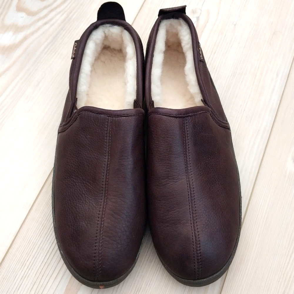 Cabela's Leather Indoor Outdoor Slippers